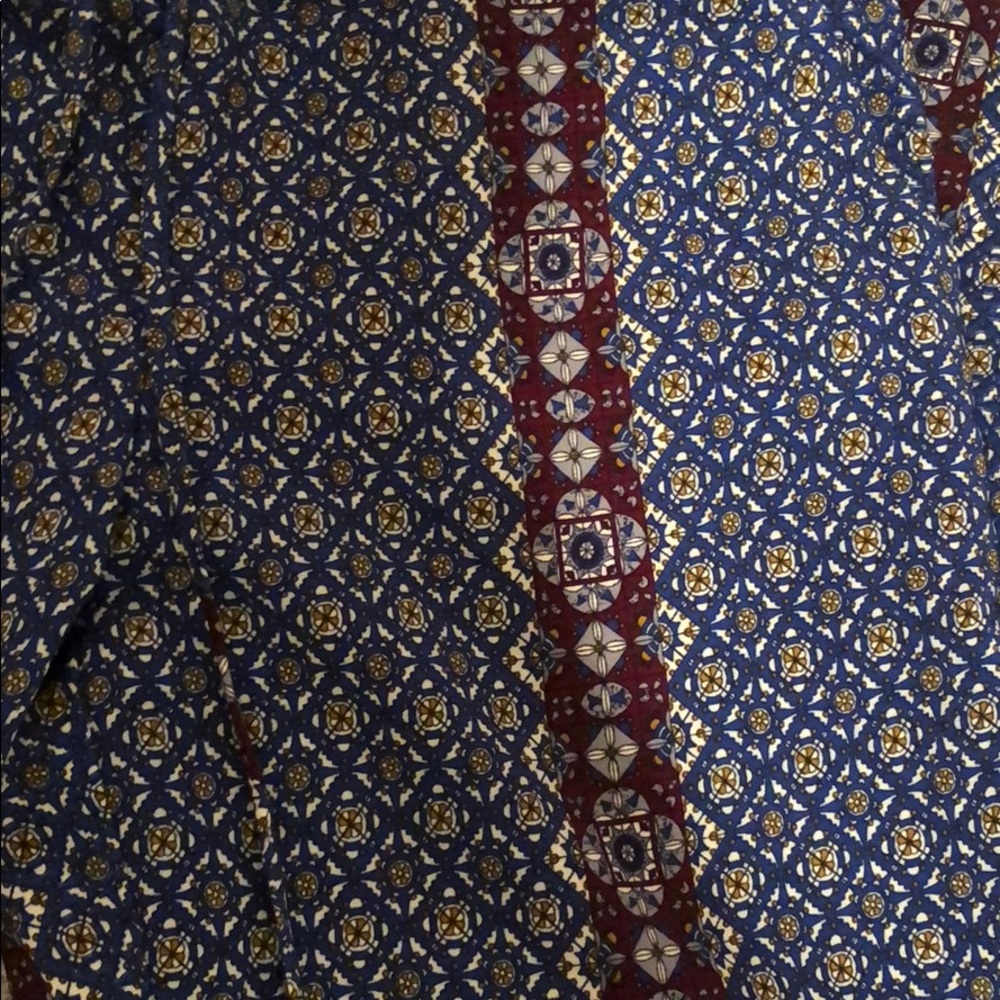 Blue & Purple Patterned Pants - image 3